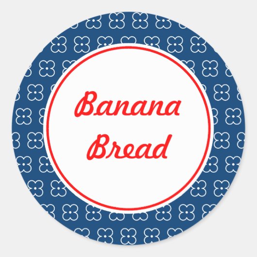 Stickers Cuisine personnalisée bleu (Devant)