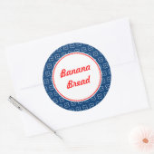 Stickers Cuisine personnalisée bleu (Enveloppe)