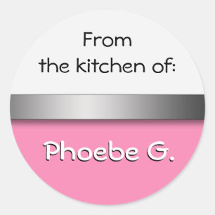 Stickers Cuisine Rose Blanc