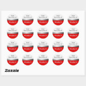 Stickers Cuisine Rouge Blanc (Feuille)