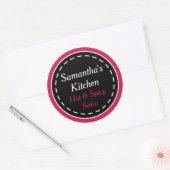 Stickers cuisine rouge et noire (Enveloppe)