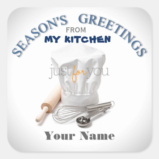 Stickers Cuisinier De Vacances Sur Mesure Baker Gu (Devant)