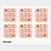 Stickers Cupcake (Feuille)