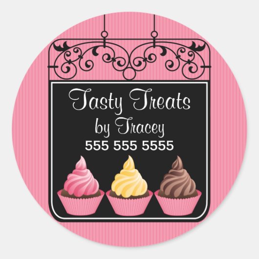 Stickers Cupcake Bakery Storefront (Devant)
