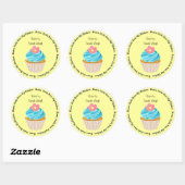 Stickers Cupcake de produits cuits (Feuille)