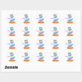 Stickers Cupcake empilés (Feuille)