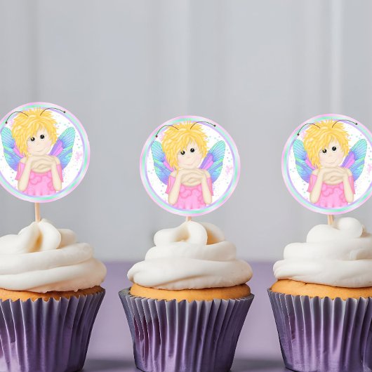 Stickers Cupcake Fairy Anniversaire