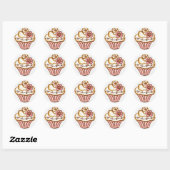Stickers Cupcake Fleur (Feuille)