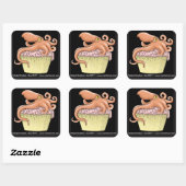 Stickers Cupcake Octopus (Feuille)