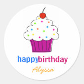 Stickers Cupcake Topper (Devant)