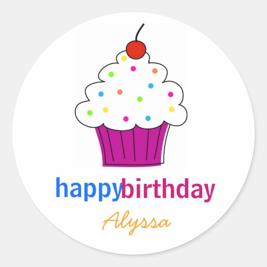 Stickers Cupcake Topper (Devant)