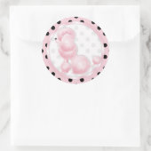 Stickers Cupcake Toppers Anniversaire Poodé rose (Sac)