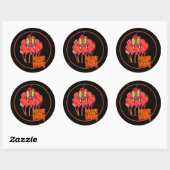 Stickers Cupcake Vampire Orange Halloween (Feuille)