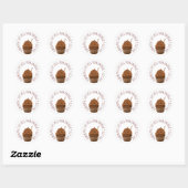Stickers Cupcakes maison au chocolat (Feuille)
