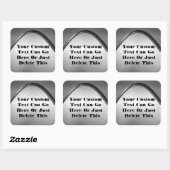 Stickers Curvy Brossé Metal Look (Feuille)