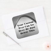Stickers Curvy Brossé Metal Look (Enveloppe)