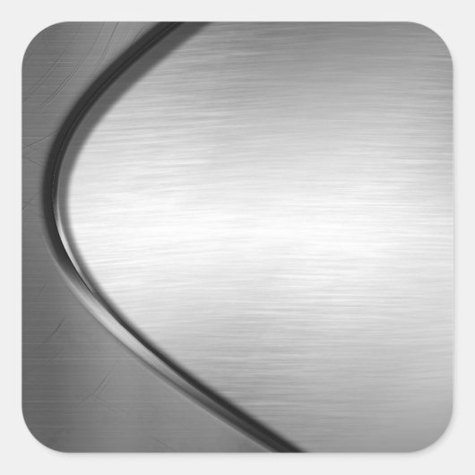 Stickers Curvy Brossé Metal Look (Devant)