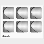 Stickers Curvy Brossé Metal Look (Feuille)