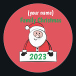 Stickers - Custom Family Christmas (ajouter le nom<br><div class="desc">Stickers - Custom Family Christmas (ajouter le nom)</div>