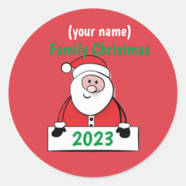 Stickers - Custom Family Christmas (naam toevoegen