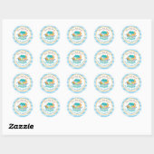 Stickers Customisés du Baby shower Arche de Noah (Feuille)