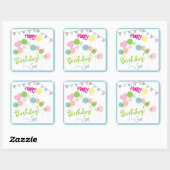 Stickers customisés le jour de l'anniversaire (Feuille)