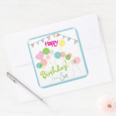 Stickers customisés le jour de l'anniversaire (Enveloppe)