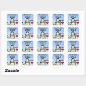 Stickers Customisés pour les filles en science (Feuille)