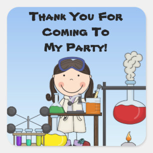 Stickers Customisés pour les filles en science