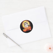 Stickers Cute Halloween Tabby Kitten (Enveloppe)
