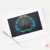 Stickers Cyber Cerveau Ordinateur (Enveloppe)