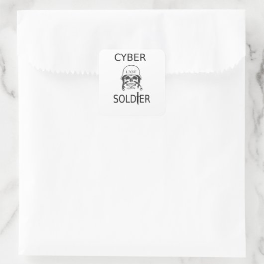 Stickers Cyber Soldat Hacker (Sac)