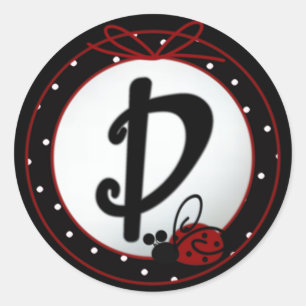 Stickers D Round initiaux de Ladybug