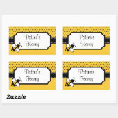 Stickers d'abeilles au miel customisé (Feuille)