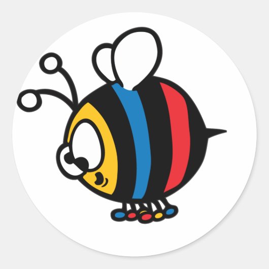 Stickers d'abeilles de dessin Whimisky (Devant)