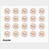 Stickers Dachshund & Donuts Party & Décor (Feuille)