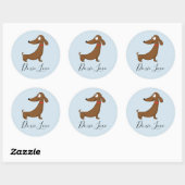 Stickers Dachshund (Doxie) Love (Feuille)