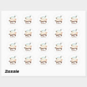 Stickers Dachshund Lady (Feuille)