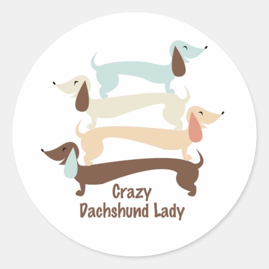 Stickers Dachshund Lady (Devant)
