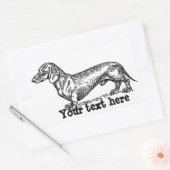 Stickers Dachshund personnalisés (Enveloppe)