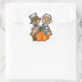 Stickers d'action de grâce/Ours de pèlerinage (Sac)