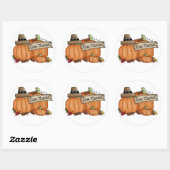 Stickers d'action de grâces/Citrouilles (Feuille)