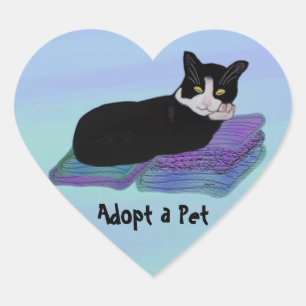 Stickers d'adoption des animaux de compagnie Tuxed