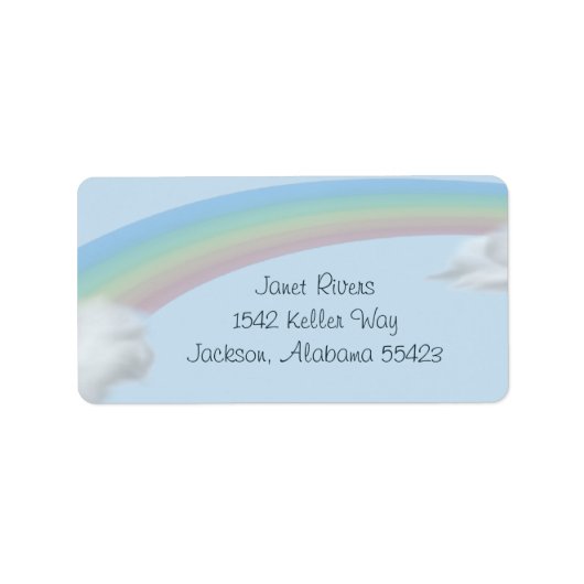 Stickers d'adresse arc-en-ciel (Devant)
