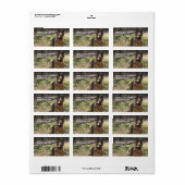 Stickers d'adresse berger allemand (Feuille entière)