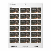 Stickers d'adresse berger allemand (Feuille entière)