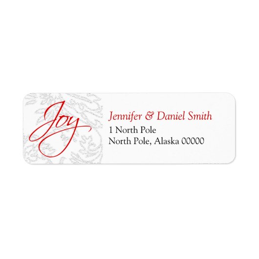 Stickers d'adresse de carte de Noël (Devant)