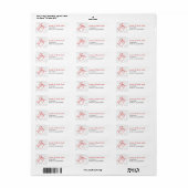 Stickers d'adresse de carte de Noël (Feuille entière)