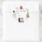 Stickers d'adresse de chien et de chat de Noël per (Sac)