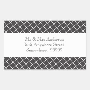 Stickers d'adresse de hayon vintage Croix Noire et